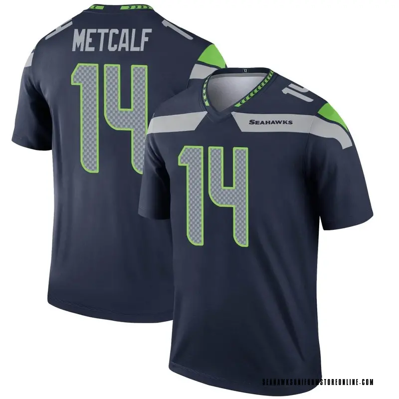 Men's Seattle Seahawks DK Metcalf Navy Legend Jersey By Nike