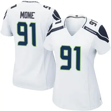 Bryan Mone Men's Nike Gray Seattle Seahawks Alternate Custom Game Jersey Size: 3XL