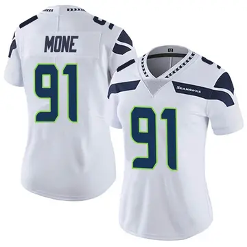 Bryan Mone Men's Nike Gray Seattle Seahawks Alternate Custom Game Jersey Size: 3XL