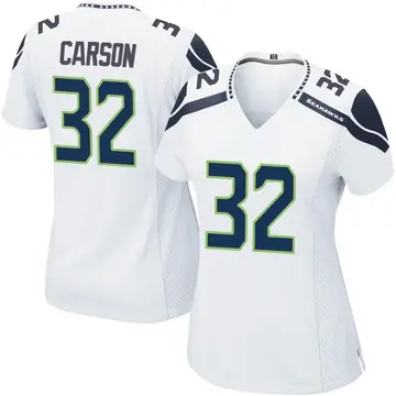 Men's Nike Chris Carson Navy Seattle Seahawks Game Player Jersey