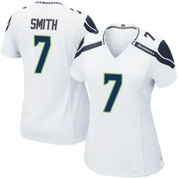 Geno Smith Seattle Seahawks White Football Jersey • Kybershop