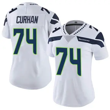 Men's Legend Seattle Seahawks NO.74 Jake Curhan Jersey - Navy