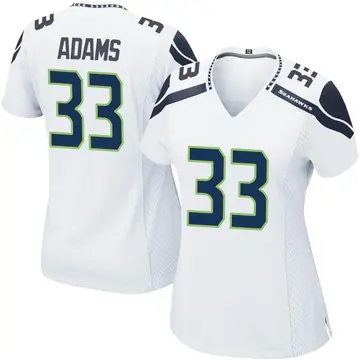 Seattle Seahawks Nike Game Alternate Jersey - Wolf Grey - Custom - Mens