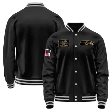 Youth Seattle Seahawks Black Salute to Service Sideline Performance Jacket