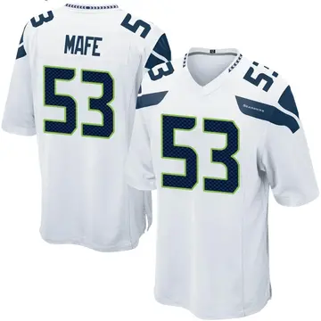 Men's Nike Boye Mafe College Navy Seattle Seahawks Game Player Jersey Size: 4XL