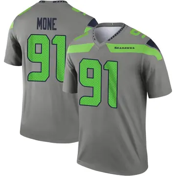 Seattle Seahawks Bryan Mone #90 Nike Men's Navy Official NFL Player  Game Jersey