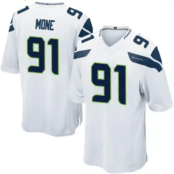 Bryan Mone Men's Nike Gray Seattle Seahawks Alternate Custom Game Jersey Size: 3XL