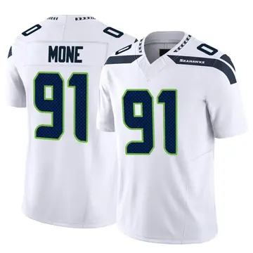 Bryan Mone Men's Nike Gray Seattle Seahawks Alternate Custom Game Jersey Size: 3XL