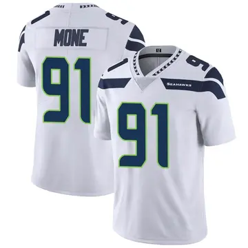 Bryan Mone Men's Nike Gray Seattle Seahawks Alternate Custom Game Jersey Size: 3XL