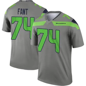 Youth Seattle Seahawks George Fant Legend Steel Inverted Jersey By Nike