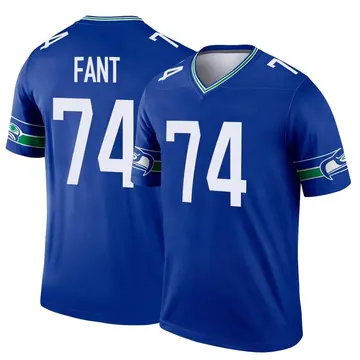 Youth Seattle Seahawks George Fant Royal Legend Throwback Jersey By Nike