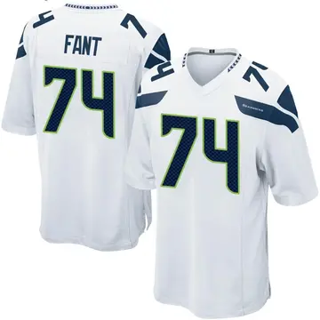 Youth Seattle Seahawks George Fant White Game Jersey By Nike