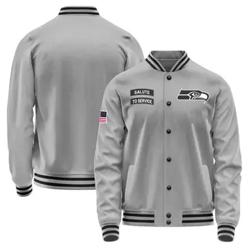 Youth Seattle Seahawks Gray Salute to Service Performance Jacket