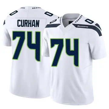 Men's Legend Seattle Seahawks NO.74 Jake Curhan Jersey - Navy