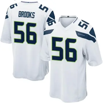 Jordyn Brooks Men's Nike Gray Seattle Seahawks Alternate Custom Game Jersey Size: 3XL