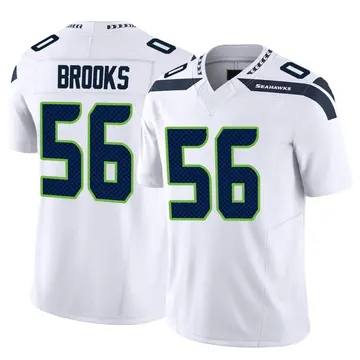 Jordyn Brooks Men's Nike Gray Seattle Seahawks Alternate Custom Game Jersey Size: 3XL