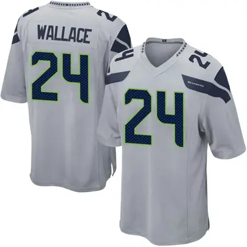 Youth Seattle Seahawks K'Von Wallace Gray Game Alternate Jersey By Nike