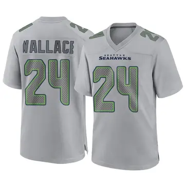 Youth Seattle Seahawks K'Von Wallace Gray Game Atmosphere Fashion Jersey By Nike