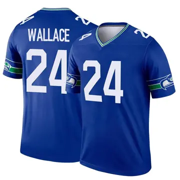 Youth Seattle Seahawks K'Von Wallace Royal Legend Throwback Jersey By Nike