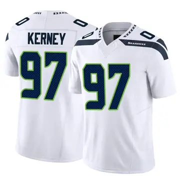 Limited Men's Patrick Kerney Grey Alternate Jersey - #97 Football Seattle  Seahawks 100th Season Vapor Untouchable Size 40/M