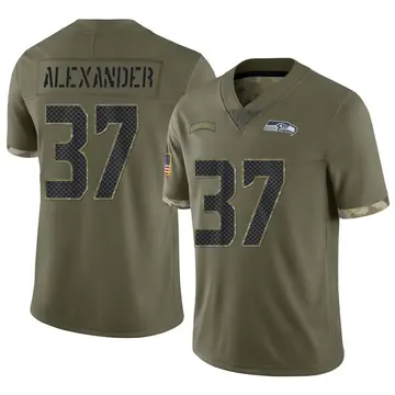 Limited Women's Shaun Alexander Grey Alternate Jersey - #37 Football  Seattle Seahawks 100th Season Vapor Untouchable Size S