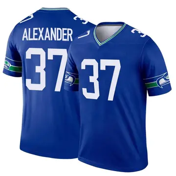 Limited Men's Shaun Alexander Green Jersey - #37 Football Seattle Seahawks  100th Season Rush Vapor Untouchable Size 40/M