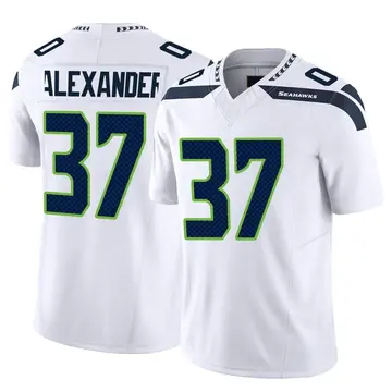 Limited Men's Shaun Alexander Green Jersey - #37 Football Seattle Seahawks  100th Season Rush Vapor Untouchable Size 40/M