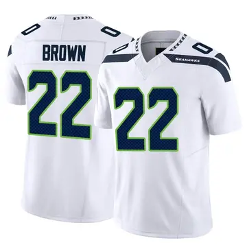 Tre Brown Men's Nike Gray Seattle Seahawks Alternate Custom Game Jersey Size: 3XL